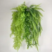 臺灣出貨 仿真綠植物 藤條 藤蔓 壁掛 客廳植物吊頂室內牆面藤蔓 裝飾庭院造景垂吊掛 藤條 蕨類 仿真植物