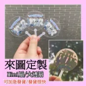 mini透明小扇子 來圖訂製 迷你透扇 客製化小扇子 透扇訂製 明星周邊 應援扇 應援物 聖誕禮物