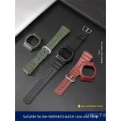 SHOCK DW‐5600 DW‐5610 GW‐B5600 GLX‐5600 小方形男士運動橡膠手錶配件的矽膠錶帶和錶