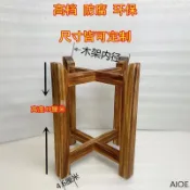 AIOE#實木仿古碳化架水缸魚缸花盆砧板架石磨架子落地式可定制