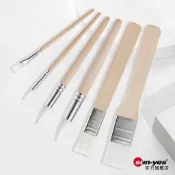 木頭桿繪圖用筆刷｜尼龍材質｜單售/6件套｜SY-777｜繪畫工具/美術用品/筆觸平滑/創作者專用