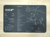 GLOCK 克拉克 槍枝分解圖滑鼠墊 橡膠墊 工作墊 爆炸圖 修槍軟墊 G17 G18 G19