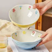 速寄🛒【✨蝦皮下殺】8寸陶瓷湯麪碗斗笠拉麪碗家用2022新款螺螄粉碗7寸湯碗大碗餐具の小糉