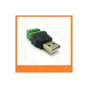 (店+)免焊式 USB轉端子台 USB2.0 公頭 轉 端子 4PIN 端子/端子座 DIY (單個)