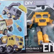 新品-大號兒童DIY螺絲可拆裝拆卸工程車男孩變形玩具套裝挖土機模型 卡車