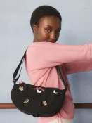 【Cath Kidston】Butterfly Dance 半月形斜背包