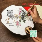 【廠家嚴選】小團扇空白迷妳扇子手繪書法繪畫國畫水彩工筆畫DIY扇子鏤空國風