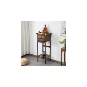 (店+)神桌 神明桌 供桌 祖先桌 公媽桌 佛櫃 神龕 佛桌 楠竹實木小供桌 佛龕立櫃 小型公媽桌 小神桌 財神爺供桌
