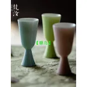 原礦 單色釉 手工 高足茶杯 功夫茶具 品茗杯 玉瓷 聞香杯