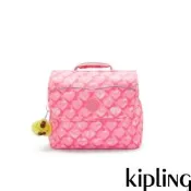 Kipling 粉色愛心翻蓋手提後背包-CODIE S