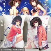 幻之空 內多圖(可來圖客製) 長中枕含枕心 家用枕套 路人女主的養成方法加藤惠詩羽英梨梨周邊動漫小抱枕靠枕 