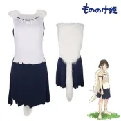 【桃園出貨🔥】宮崎駿幽靈公主cos服小桑少女表演服日系復古cosplay萬聖節
