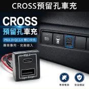 【CROSS預留孔車充】TOYOTA 現貨供應 豐田CC Type-C USB充電孔 駕駛左側盲塞 原車預留孔 方形車充