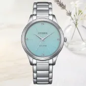 CITIZEN星辰 LADY S系列 光動能 簡約時尚腕錶 錶 手錶 送禮 34mm / EM1220-58Y