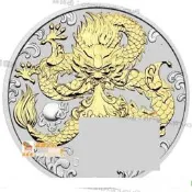 【可開統編】全球購嚴選✨澳洲 紀念幣 2024 1oz 龍年鍍金生肖紀念銀幣 原廠原盒 #紀念幣