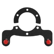 casytw碳纖維外喇叭按鈕套件，適用於MOMO/OMP/Nardi/Sparco 6螺栓方向盤雙