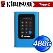 【Autobuy購物中心】Kingston 金士頓 IronKey Vault Privacy80 480GB USB 3.2 Gen 1 TYPE-C 外接式SSD