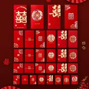 新年 馬年 2026 結婚迷你紅包批發2025新款婚禮堵門專用個性利是封喜字小號紅包袋