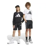【adidas 愛迪達】短褲 童裝 大童 男女童 運動褲 J 3S WV SH 黑 JD8189