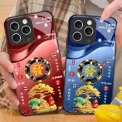 潮文發財玻璃殼 OPPO A6S A3X A5X A6X A91 A92S A96 A97 A98 A79 全包 手機殼