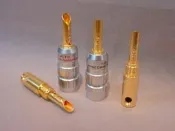 美國Advanced Cable Technology ACT 喇叭線用純銅波浪式香蕉插接頭