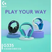 JUMP星球 強強滾~羅技 G335輕盈電競耳機麥克風-白