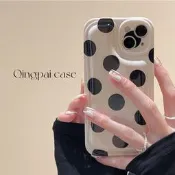 韓系波點適用iphone13pro max蘋果12手機殼11高級感xr氣墊xs網紅x