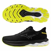 【MIZUNO 美津濃】慢跑鞋 男鞋 運動鞋 緩震 2E楦 SKYRISE 黑黃 J1GC250952