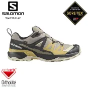 【SALOMON 索羅門 男 X ULTRA 360 GTX 低筒登山鞋《復古卡其/黑/綠》】474536/健行鞋
