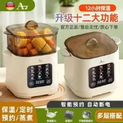 【咕嘎優選】德國 /AJ 蒸蛋器多功能家用小型自動斷電新款早餐機電蒸鍋煮蛋器