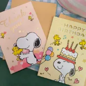💗正版現貨💗史努比 大張卡片 蛋糕 生日 卡片 萬用卡片 生日卡 萬用卡 SNOOPY 祝福卡 感謝卡 燙金卡片 卡通