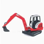 德國進口bruder布魯德HR16紅色怪手兒童模擬玩具工程車模1:16