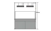 ◎ 水族之森 ◎日本 ADA Solar RGB 不鏽鋼 ㄇ型 吊燈架 120cm 專用