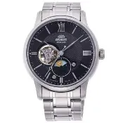 【ORIENT 東方錶】Sun & Moon 鏤空 日月相 機械腕錶 錶 手錶 送禮 (RA-AS0008B)