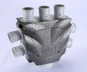 協貿國際日用品生活12館 新風系統pe管分風箱頂送風一分六分風箱直徑150變75適加PE新風管