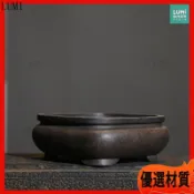 紫砂花盆 菖蒲盆 多肉植物盆栽 花器 陶盆 盆器 蘭花盆 粗陶盆 古風桌面擺飾 小品盆栽 圓形正方形 盆景盆 陶瓷花盆