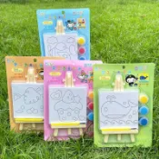 【臺灣出貨】🌸迷你畫架畫板 兒童水彩著色 DIY手作 幼稚園禮物 國小生獎品 期末小禮物 畢業禮物 生日分享禮 團購批發