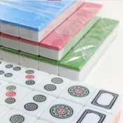 挪威的森林 【可開發票】家用手搓牛牛麻將牌筒子功二八杠筒子牌推筒子專用麻將餅子斗牛