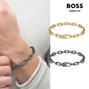 【BOSS】Kane系列 不鏽鋼鍊環手鍊(2色可選)