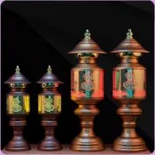 蓮花燈 一對燈 合金佛燈 供燈 心經燈 佛前供燈 佛字宮燈 神桌燈 神明燈 佛前燈 公媽燈 祖先燈 佛具燈 拜拜燈