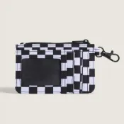 【VANS】Off The Wall 黑白色棋盤格拉鍊卡夾