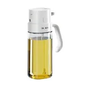 【Klova】一鍵開蓋兩用噴油瓶 玻璃調味醬油罐(防漏油壺/霧化噴頭/炒菜控油) 550ml