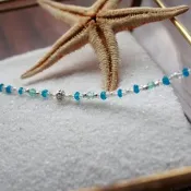 Journal 星砂糖罐-蒼風 / 天然磷灰石、月光石、珍珠純銀手鍊