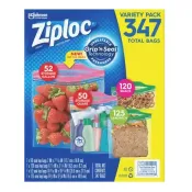 【Costco好市多】Ziploc 夾鏈保鮮袋綜合組 347入 Ziploc Storage Bags Variety Pack 347-Count
