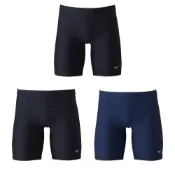 MIZUNO SWIM BASIC 男泳褲 素色線條 四角泳褲 長版泳褲 游泳褲 N2MBAA11 23FWO 樂買網