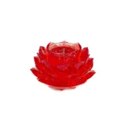 【祥鶴佛具】水晶 蓮花 蠟燭 約12h 環保 燭臺 果凍蠟燭 拜拜 供佛 祭祀用品