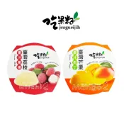 【吃果籽】果汁布丁果凍 130g x 2入組 (芒果布丁+荔枝果凍)