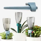 【園藝用品】自動可調節水流澆花器3入組-藍色(流速可調 澆水器 灑水器 滴水器 植物盆栽 外出 懶人澆花)
