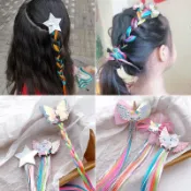 兒童髮飾 萬聖節 萬聖節裝扮 古風 兒童假髮 髮夾兒童髮飾 女童髮飾 古裝頭飾 小孩髮飾 公主假髮獨角