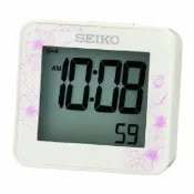 大高雄鐘錶城 seiko SK037 精工鐘 (QHL097W) 嗶嗶鬧鈴計時貪睡鬧鐘 白 5 x 6 x 4 cm｜樂天領券現折★全館特惠中★指定刷卡回饋10%